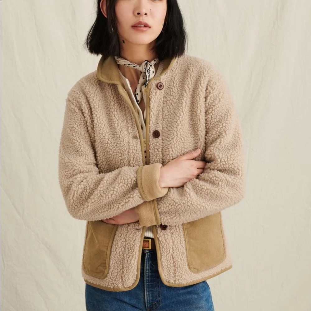 Alex Mill Corduroy Trim Fleece
